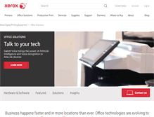 Tablet Screenshot of office.xerox.com