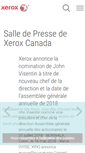 Mobile Screenshot of fr-news.xerox.ca